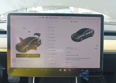 2019 Tesla Model 3 Long Range/Mid Range/Standard Range/Standard Range Plus из США, поврежденный, VIN 5YJ3E1EA1KF307588